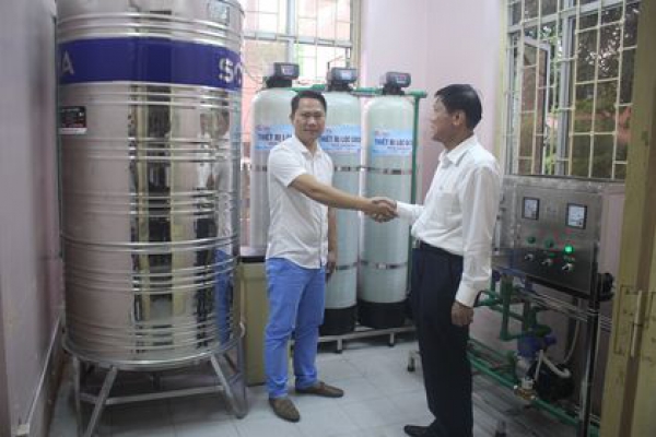Hệ thống nước uống tinh khiết tại Làng Hữu Nghị Việt Nam - Hội Cựu chiến binh Việt Nam
